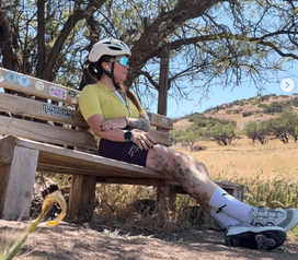 Nathalie, ciclista